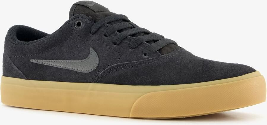 Nike Charge suede heren sneakers zwart Echt leer Uitneembare zool
