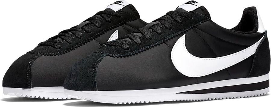 Nike Classic Cortez Nylon Sneakers Mannen zwart wit