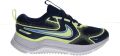 Nike Cosmic Runner Blue Void Barely Volt University Blue Blauw Geel Cosmic Runner Lifestyle Kinder Sneakers voor en - Blauw