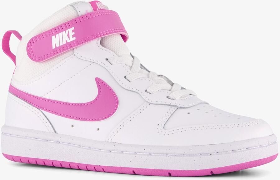 Nike Court Bordough Mid 2 meisjes hoge sneakers wit roze - Foto 2