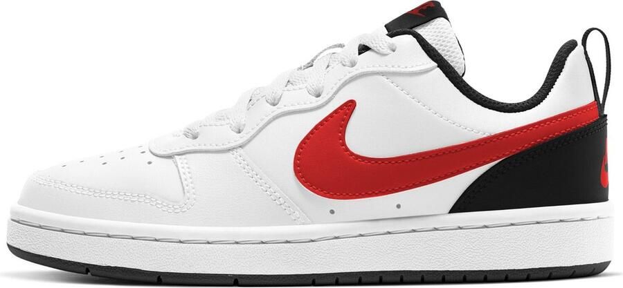 Nike Kids Nike Court Borough Low Kids Sneakers kleur wit rood - Foto 4