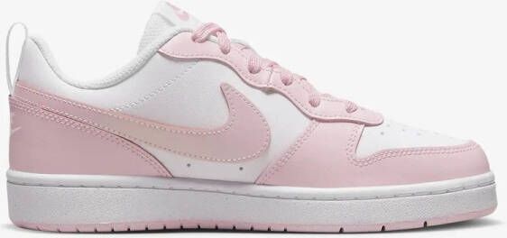 Nike court borough low 2 se1 sneakers wit roze kinderen