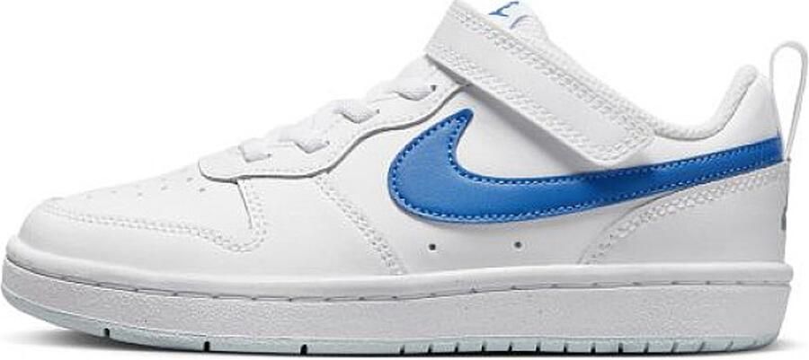 Nike court borough low 2 sneakers wit blauw kinderen