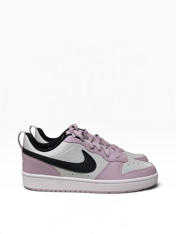 Nike Court Borough Low 2 (GS) leren sneaker wit lila zwart