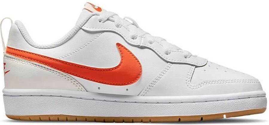 Nike Court Borough Low Kinder Sneaker Wit Oranje Doos zonder deksel - Foto 2
