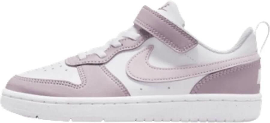 Nike Sneakers Court Borough Laag Recraft Wit Paars Little Kids