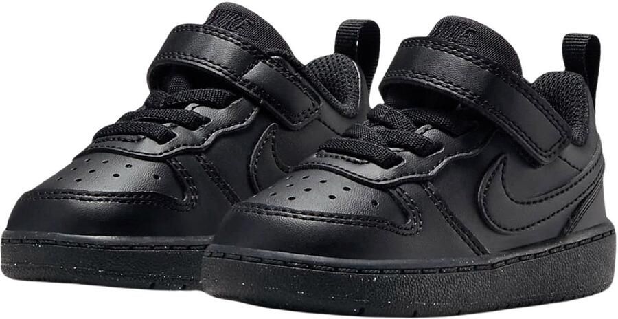 Nike court borough low recraft classic sneakers zwart kinderen