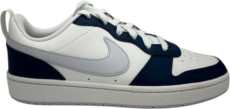 Nike Court Borough Low Sneakers KIDS Wit Donkerblauw