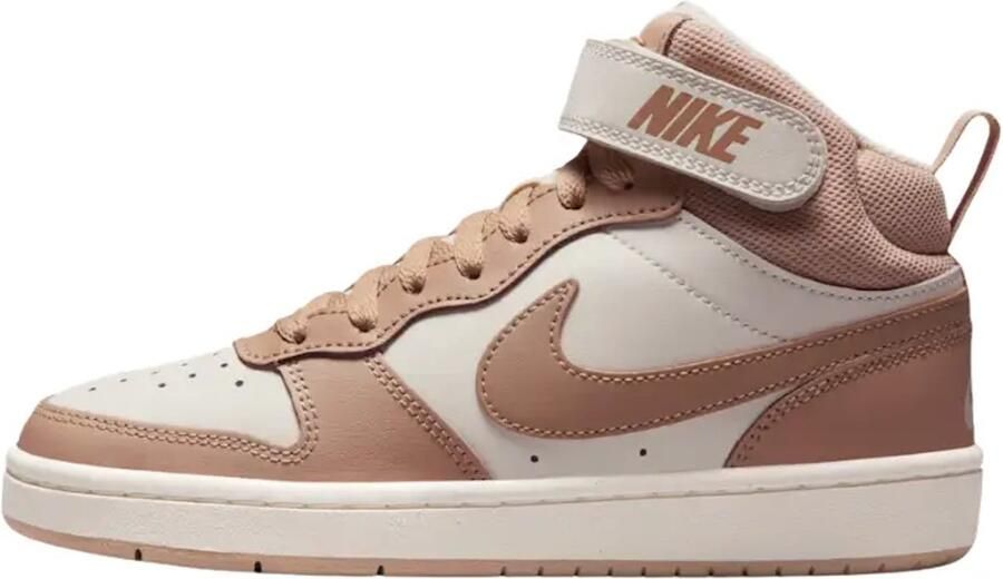 Nike court borough mid 2 in de kleur wit