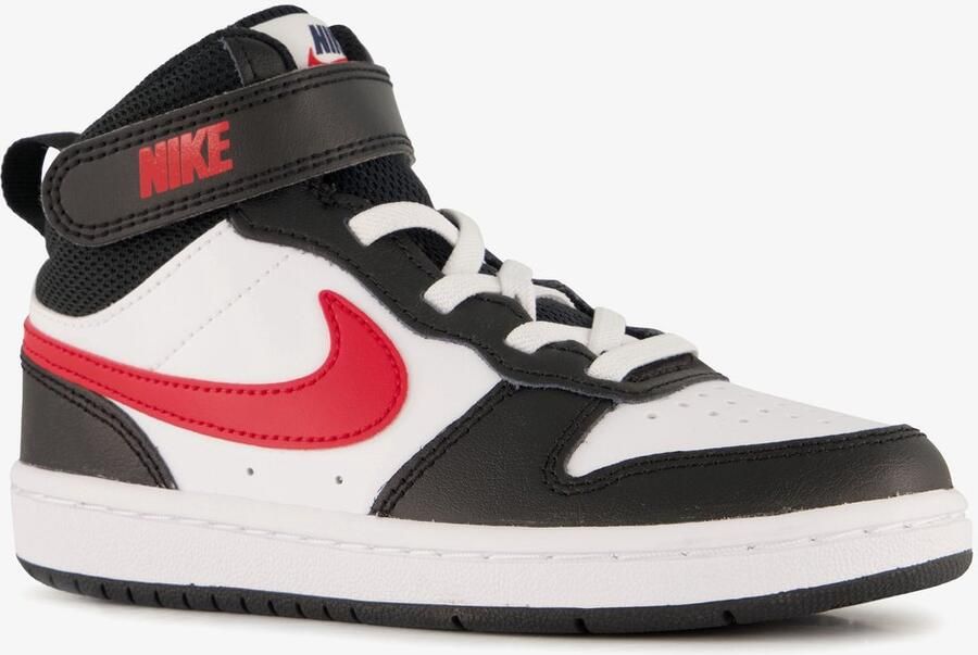 Nike court borough mid 2 sneakers wit rood kinderen - Foto 3