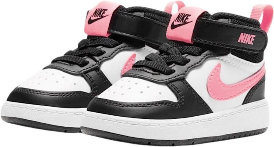 Nike Court Borough Mid 2 TDV Zwart-Roze-Wit - Foto 3