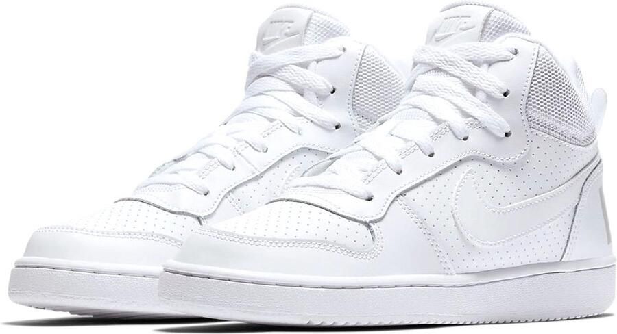 Nike Court Borough Mid Bg Jongens Sneakers White White-White - Foto 1