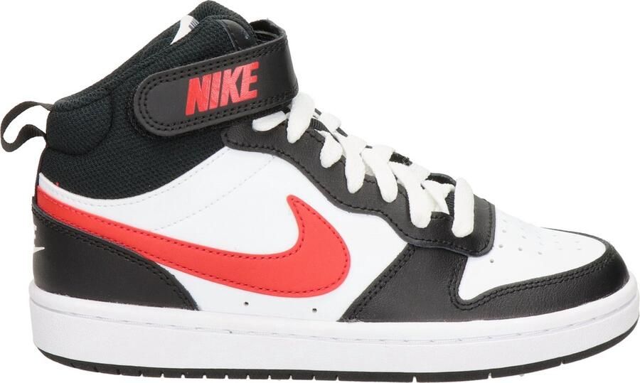 Nike Kids Nike Court Borough Mid kids sneaker Wit rood