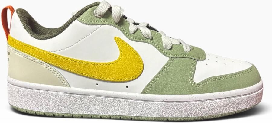 Nike Court Borough Sneakers nen Wit Geel Groen