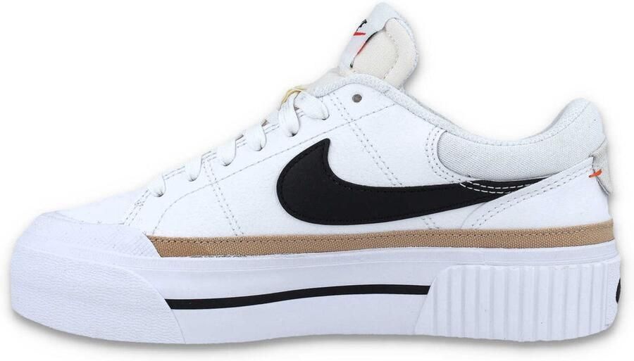 Nike Legacy Lift Lage Sneaker Wit Zwart Oranje White - Foto 4