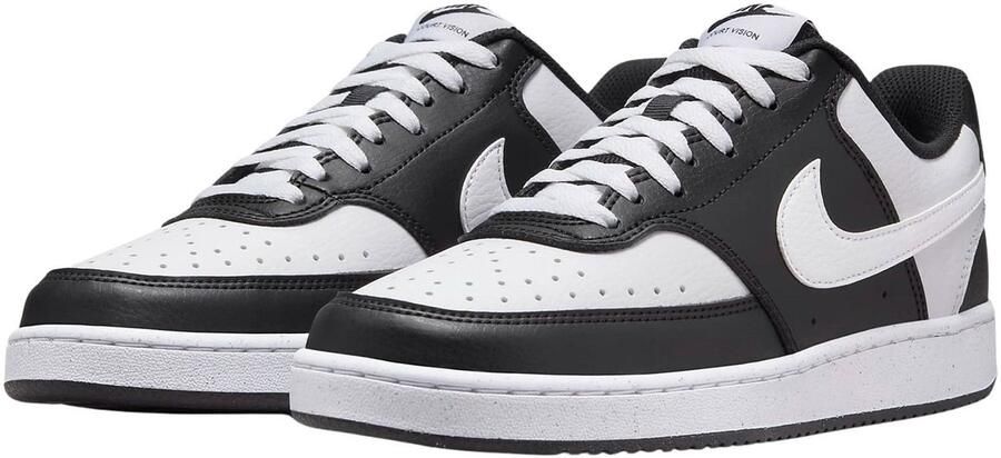 Nike Court Vision Low Sneakers Dames Wit Zwart