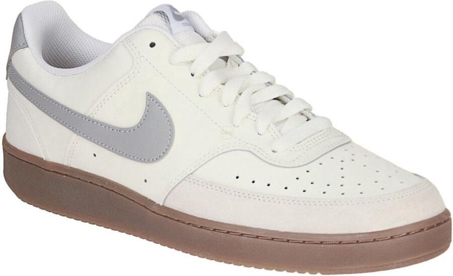Nike Court Vision Low Sail Light Orewood Brown Wit Light Smoke Grey Wit Bruin Court Lifestyle Heren Sneakers voor Mannen
