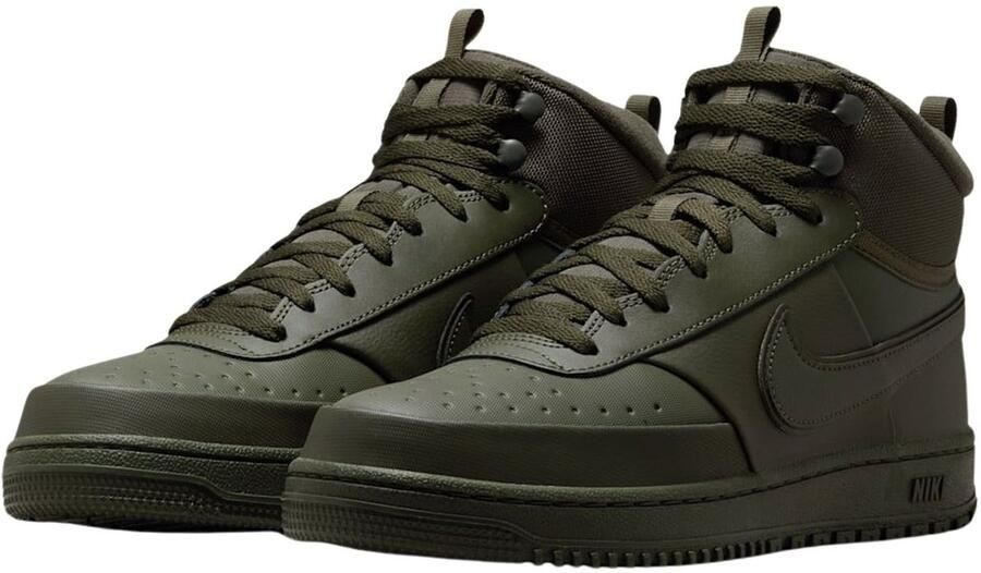 Nike Court Vision Mid Winter Sneakers olijfgroen zwart