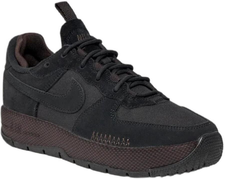 Nike Wmns Air Force 1 Wild Basketball Schoenen black black velvet brown cedar maat: 41 beschikbare maaten:36.5 37.5 38.5 39 40.5 41