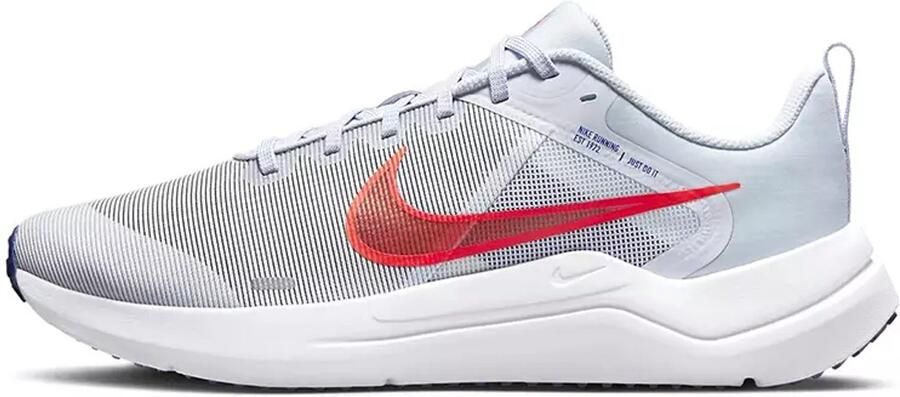 Nike Downshifter 12 Hardloopschoen voor heren(straat) Football Grey Concord White Bright Crimson - Foto 3