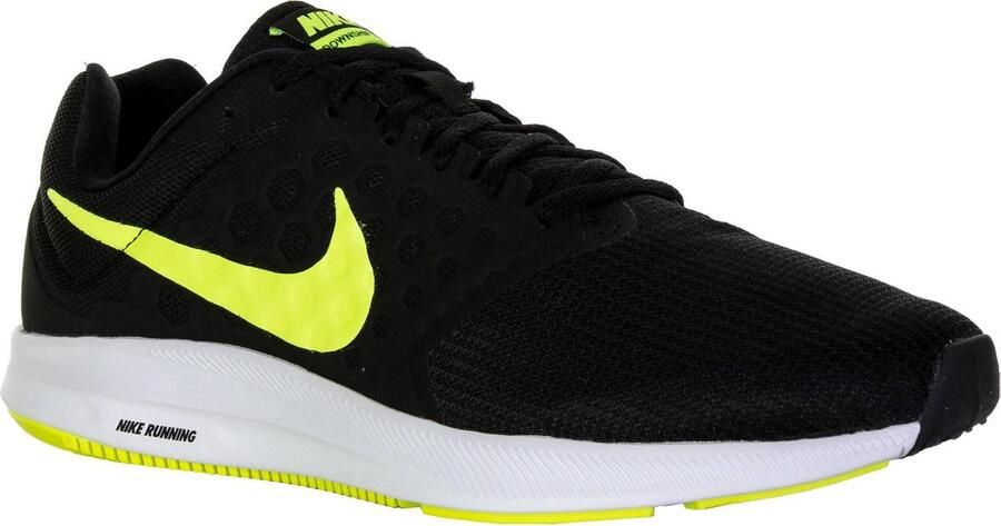 Nike Downshifter 7 Hardloopschoenen Heren Hardloopschoenen Mannen zwart geel