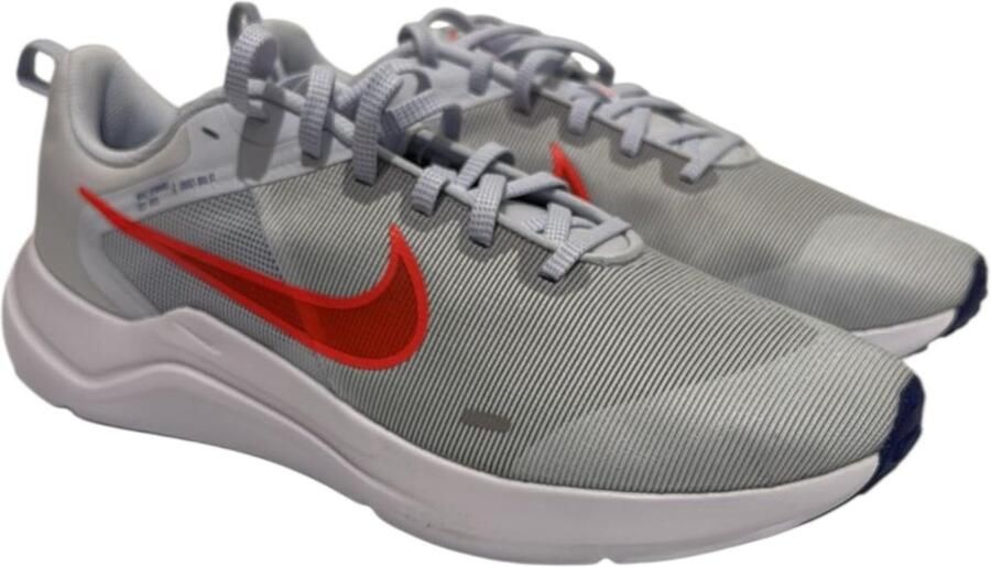 Nike Downshifter 12 Hardloopschoen voor heren(straat) Football Grey Concord White Bright Crimson - Foto 2