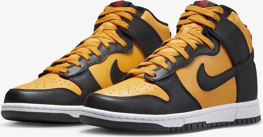 Nike Dunk Hi Retro University Gol Black White - Foto 7