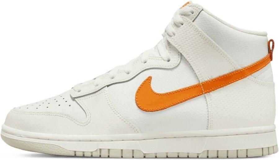 Nike Dunk Hi Wit Oranje Sneakers Doos zonder deksel