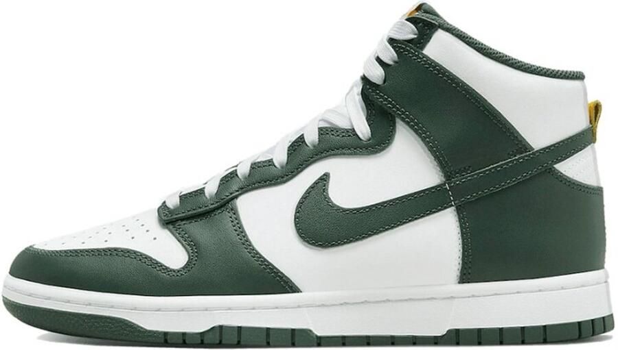Nike Dunk High Retro Sneakers Groen Wit Unisex