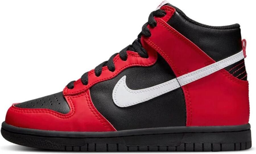 Nike Dunks High GS Black White University red