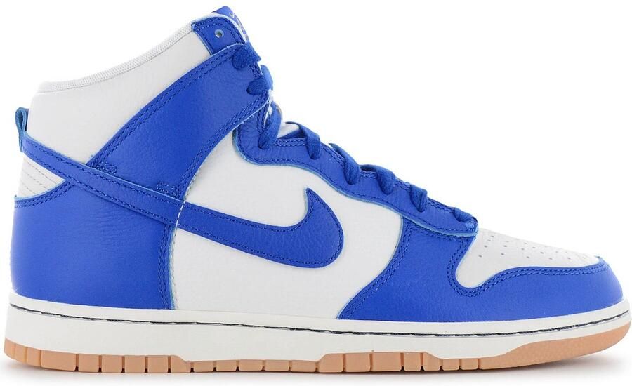Nike Herenschoenen Dunk High Retro SE Phantom Pale Ivory Gum Yellow Racer Blue- Heren Phantom Pale Ivory Gum Yellow Racer Blue
