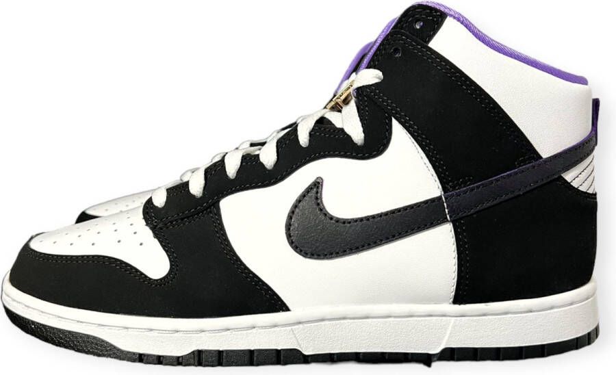 Nike Dunk Hi Retro Prm Emb Black Black White Action Grape Schoenmaat 44 1 2 Sneakers DR9512 001