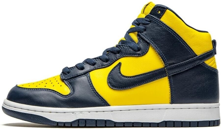 Nike Dunk High Sneakers Michigan (2020) Blauw Geel Dunk Lifestyle Unisex