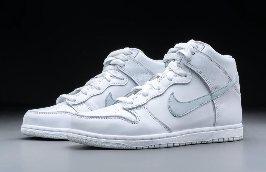 Nike Dunk High SP Wit Pure Platinum Wit Dunk Lifestyle Kinder Sneakers voor en - Foto 5