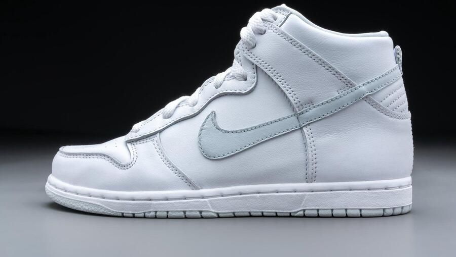 Nike Dunk High SP Wit Pure Platinum Wit Dunk Lifestyle Kinder Sneakers voor en - Foto 8