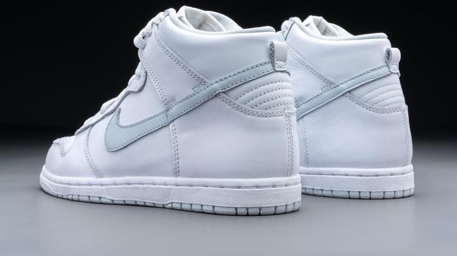Nike Dunk High SP Wit Pure Platinum Wit Dunk Lifestyle Kinder Sneakers voor en - Foto 9