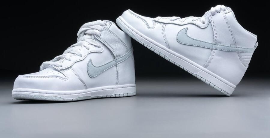 Nike Dunk High SP Wit Pure Platinum Wit Dunk Lifestyle Kinder Sneakers voor en - Foto 12