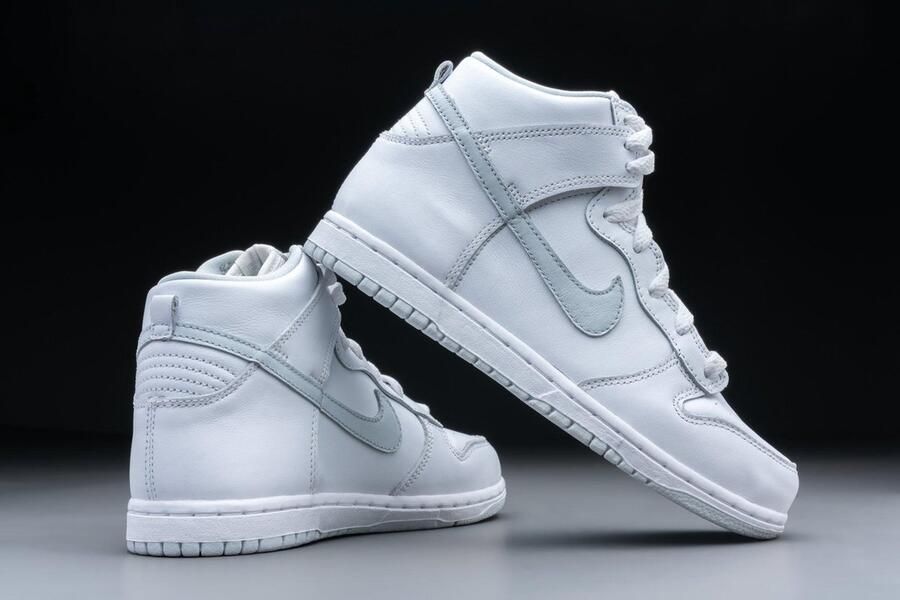 Nike Dunk High SP Wit Pure Platinum Wit Dunk Lifestyle Kinder Sneakers voor en - Foto 4