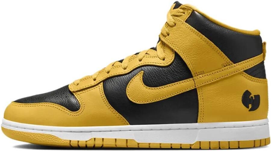 Nike x Wu-Tang Clan Dunk High Retro Heren Sneakers Premium Schoenen Geel-Zwart HJ4320