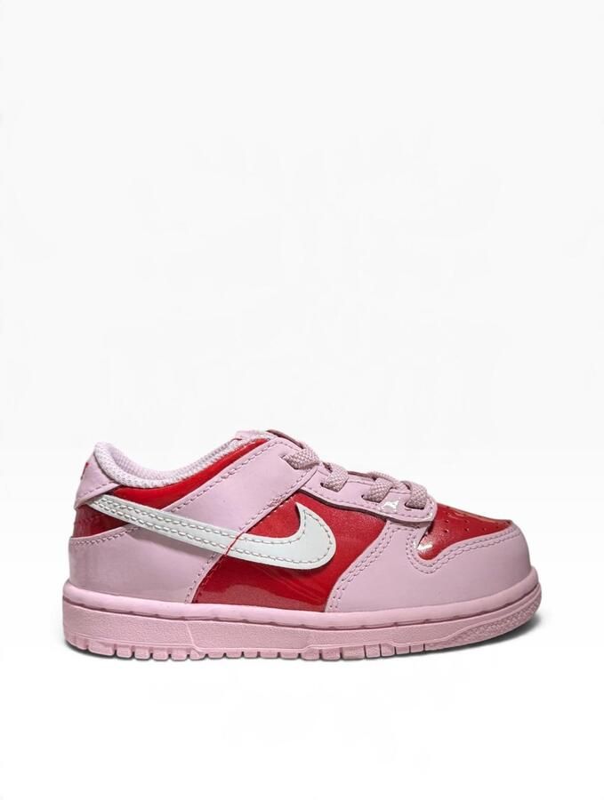 Nike Dunk Low BTE Sneakers Kinderen Roze Rood Doos Zonder Deksel