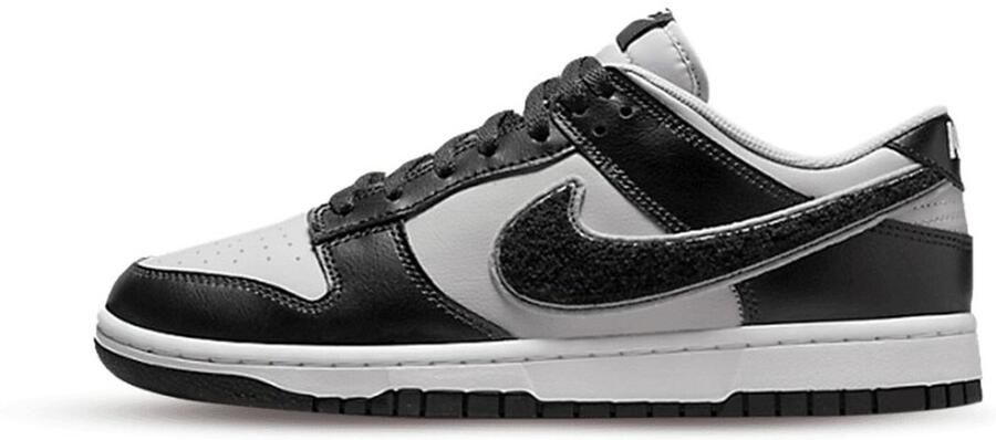 Nike Dunk Low Chenille Swoosh Black Grey