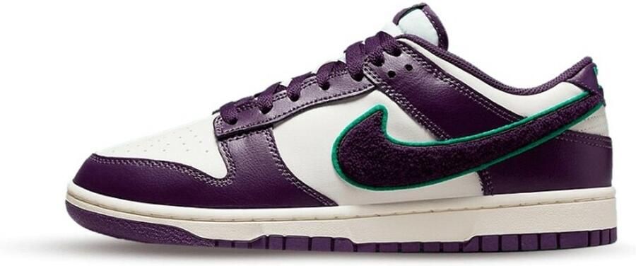 Nike Dunk Low Chenille Swoosh Sail Grand Purple