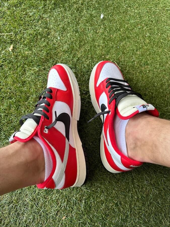 Nike dunk low retro Chicago split Rood Zwart - Foto 2