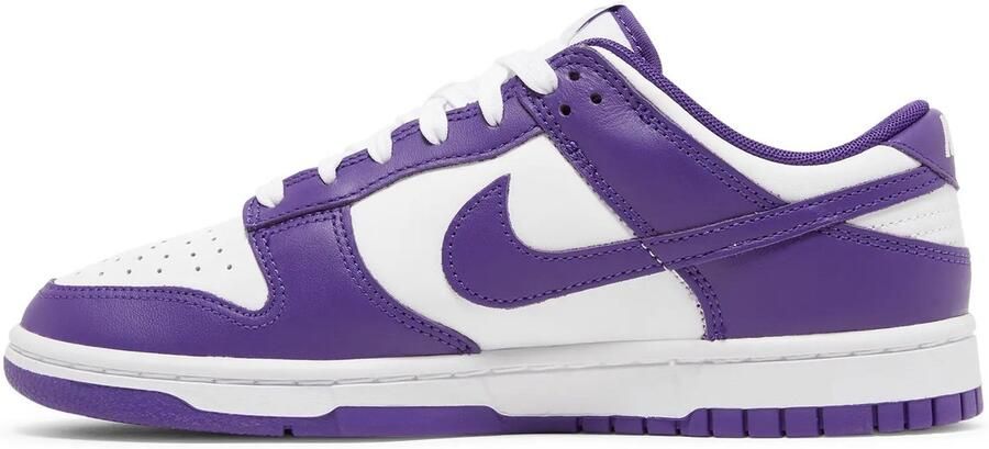 Nike Dunk Low Retro Court Purple Sneakers Mannen Wit Paars