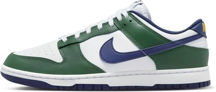 Nike Dunk Low Heren Sneaker Wit Groen Blauw