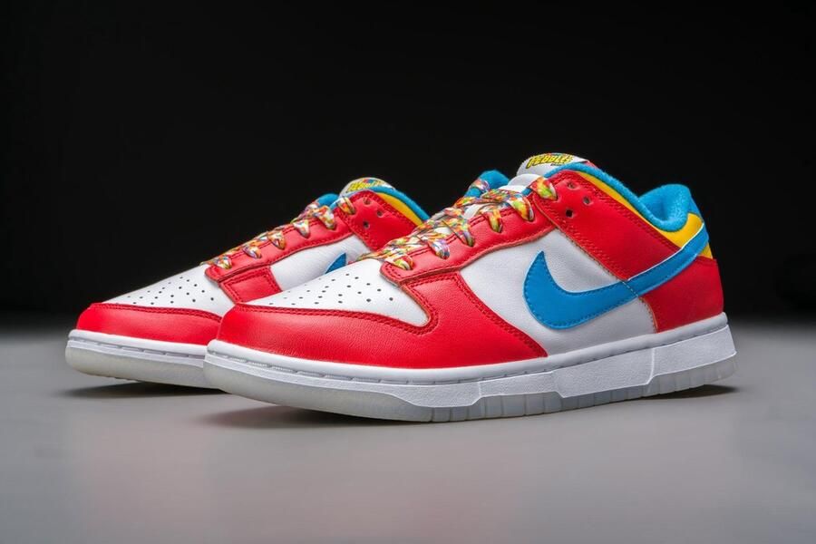 Nike Dunk Low QS LeBron James Fruity Pebbles DH8009-600 Kleur als op foto Schoenen