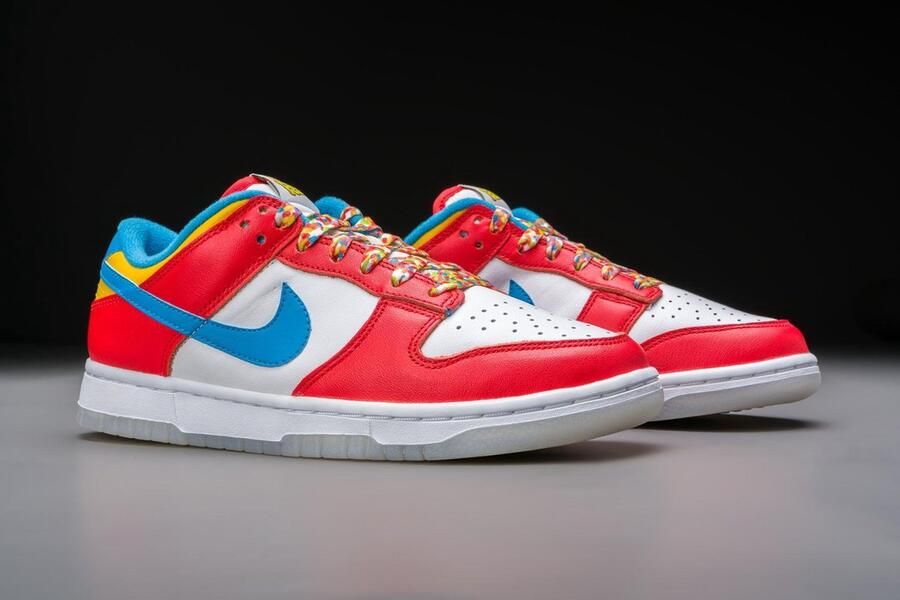 Nike Dunk Low QS LeBron James Fruity Pebbles DH8009-600 Kleur als op foto Schoenen - Foto 2