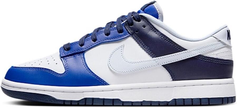 Nike Schoenen Dunk Low White Game Royal Midnight Navy Football Grey- White Game Royal Midnight Navy Football Grey - Foto 2