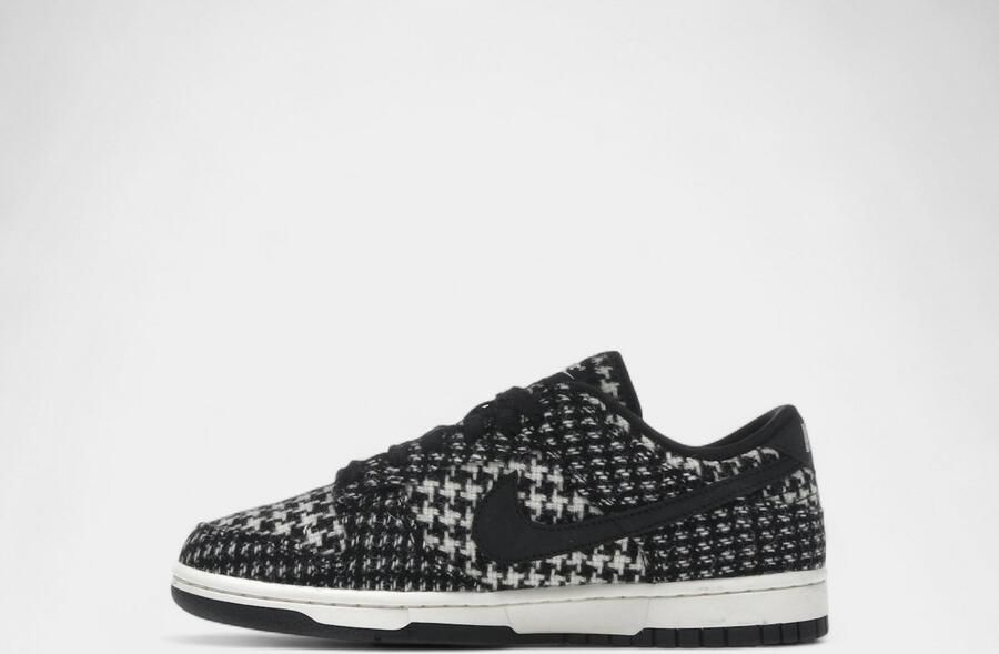 Nike Lage Sneakers Dunk Low Harris Tweed White Black Multi ( 's)