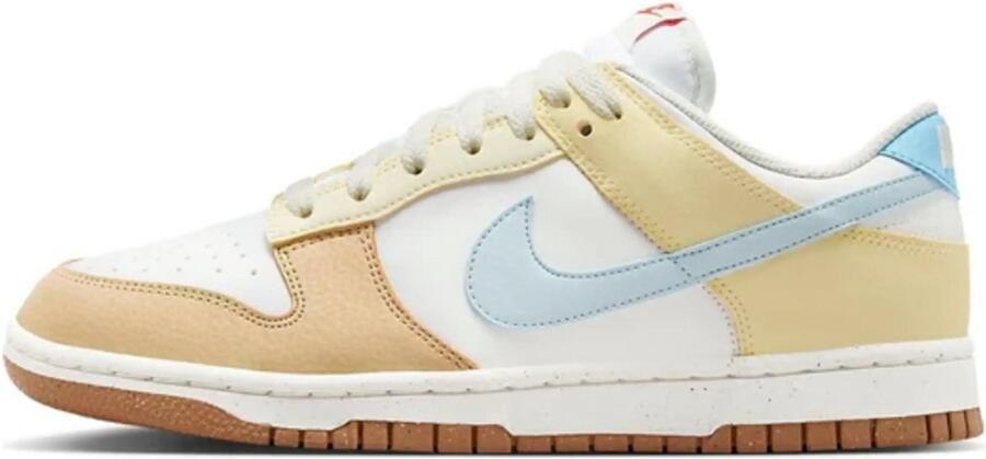 Nike Dunk Low Next Nature Pastel Geel Blauw Wit Bruin Sneakers Dames - Foto 3